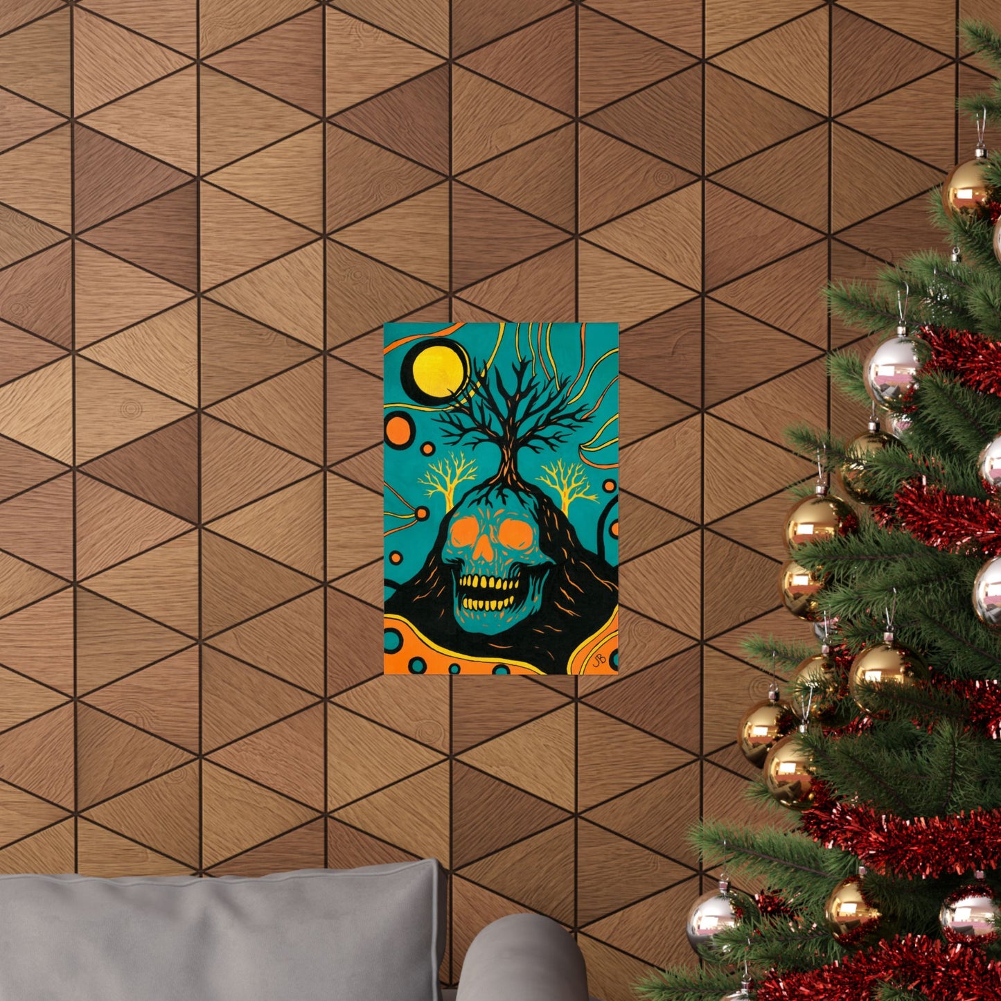 Skull Hill Poster Print