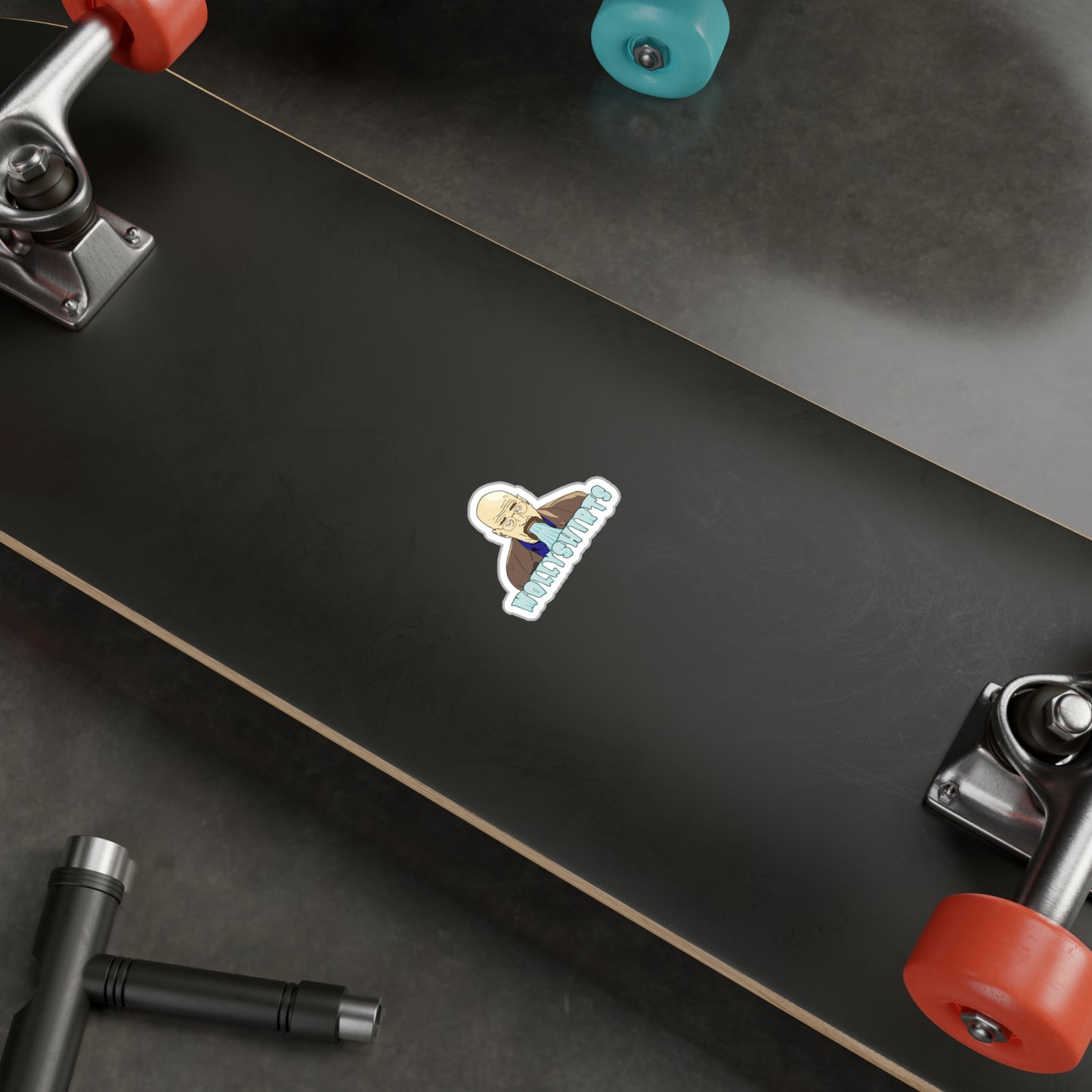 Walter and the Blue-Cut Vinyl Decals for labtops or cups
