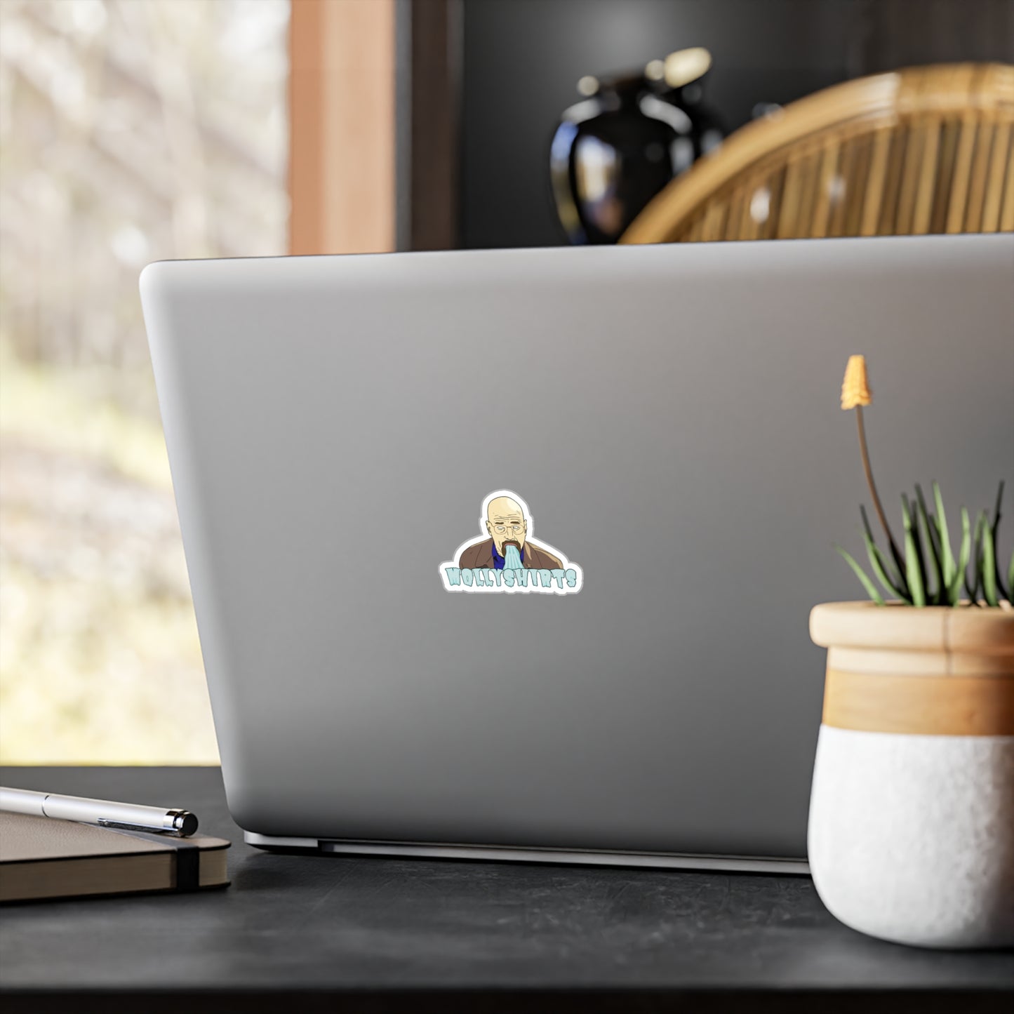 Walter and the Blue-Cut Vinyl Decals for labtops or cups