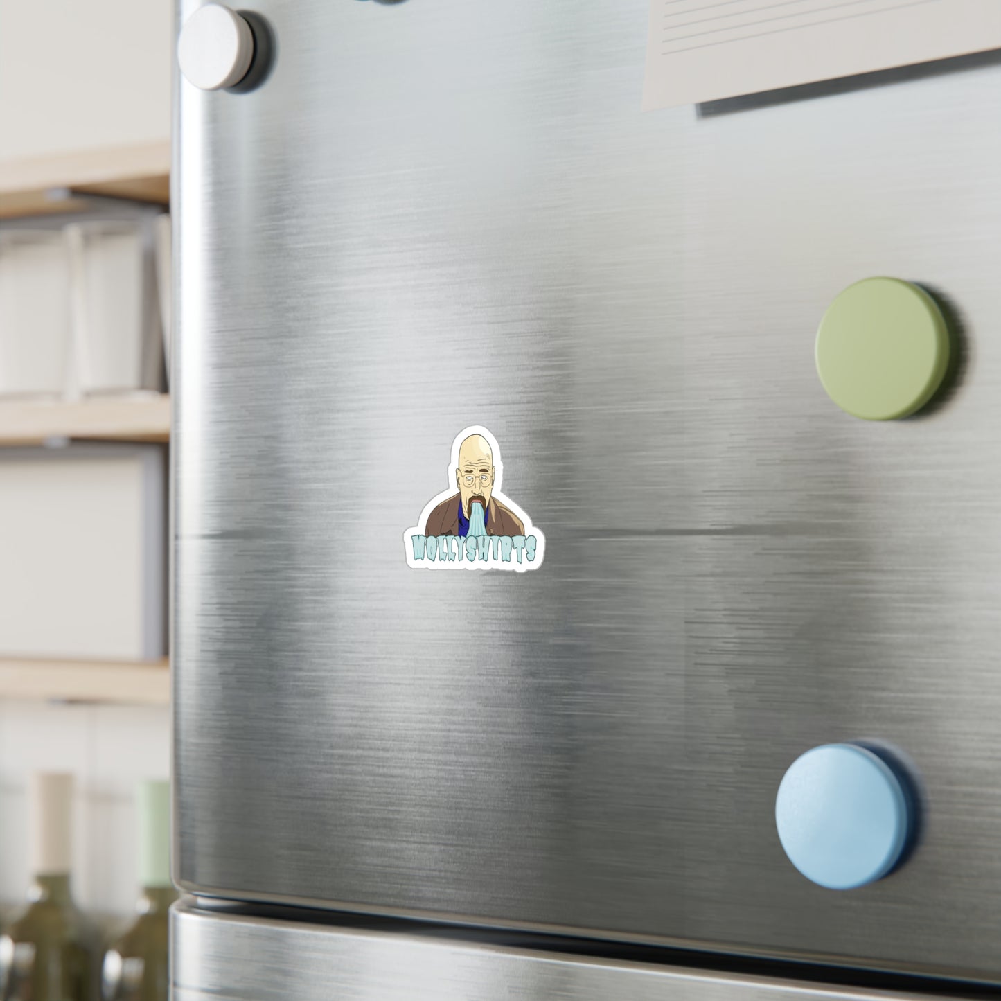 Walter and the Blue-Cut Vinyl Decals for labtops or cups