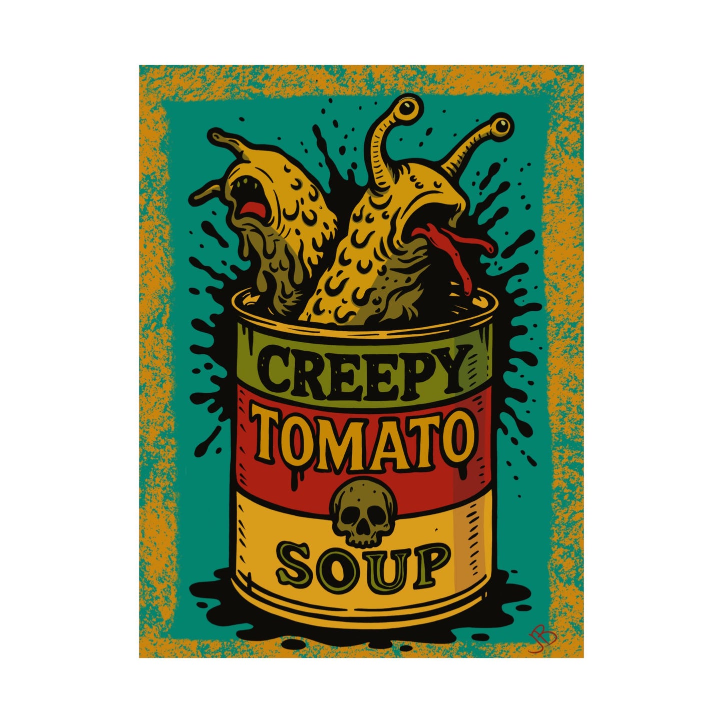 Creepy Tomato Soup Poster Print