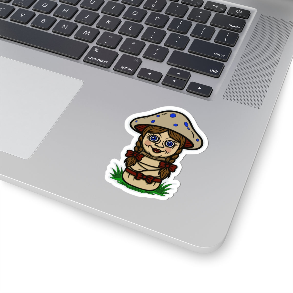 Spooky Doll Mushroom Sticker
