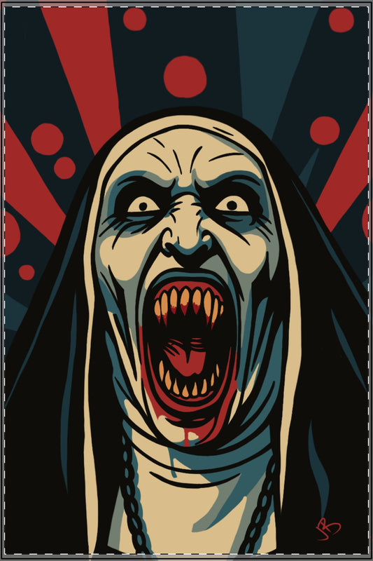 Valak The Nun- Satin Print