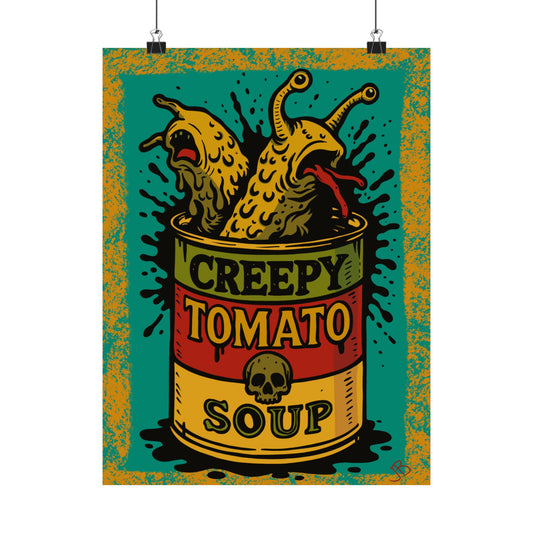 Creepy Tomato Soup Poster Print