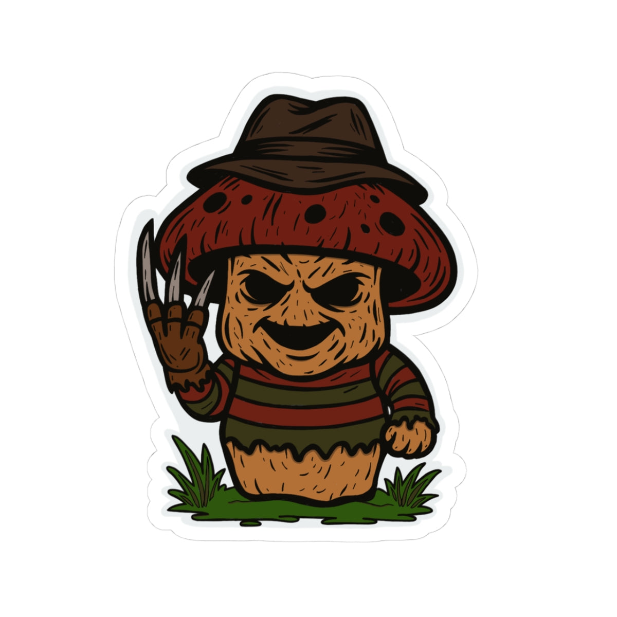 Nightmare Man Mushroom Sticker